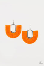 Load image into Gallery viewer, Tassel Tropicana Orange Earrings