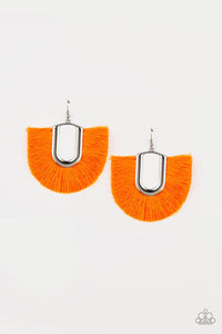 Tassel Tropicana Orange Earrings