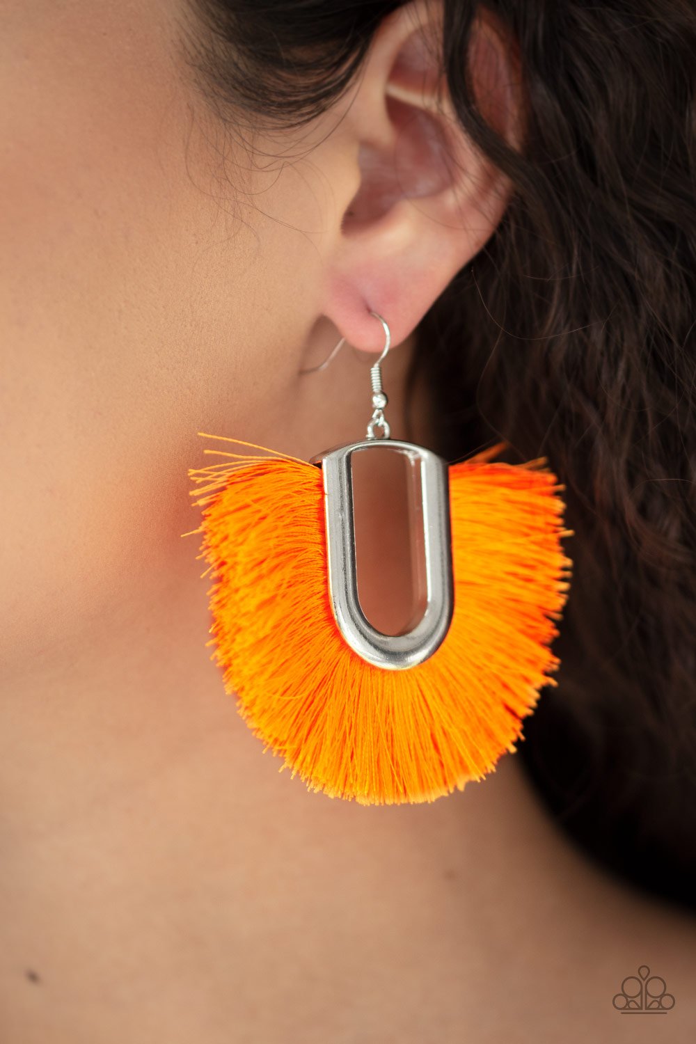 Tassel Tropicana Orange Earrings